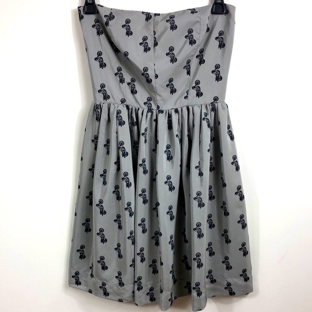 Amanda Uprichard silk vintage motorcycle dress EUC